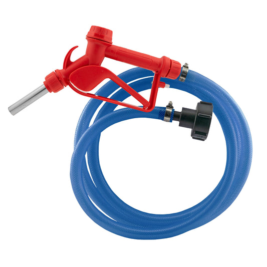 IBC S60X6 Dispensing Kit – Red Trigger Nozzle & 19mm Hose; selected hose length supplied.