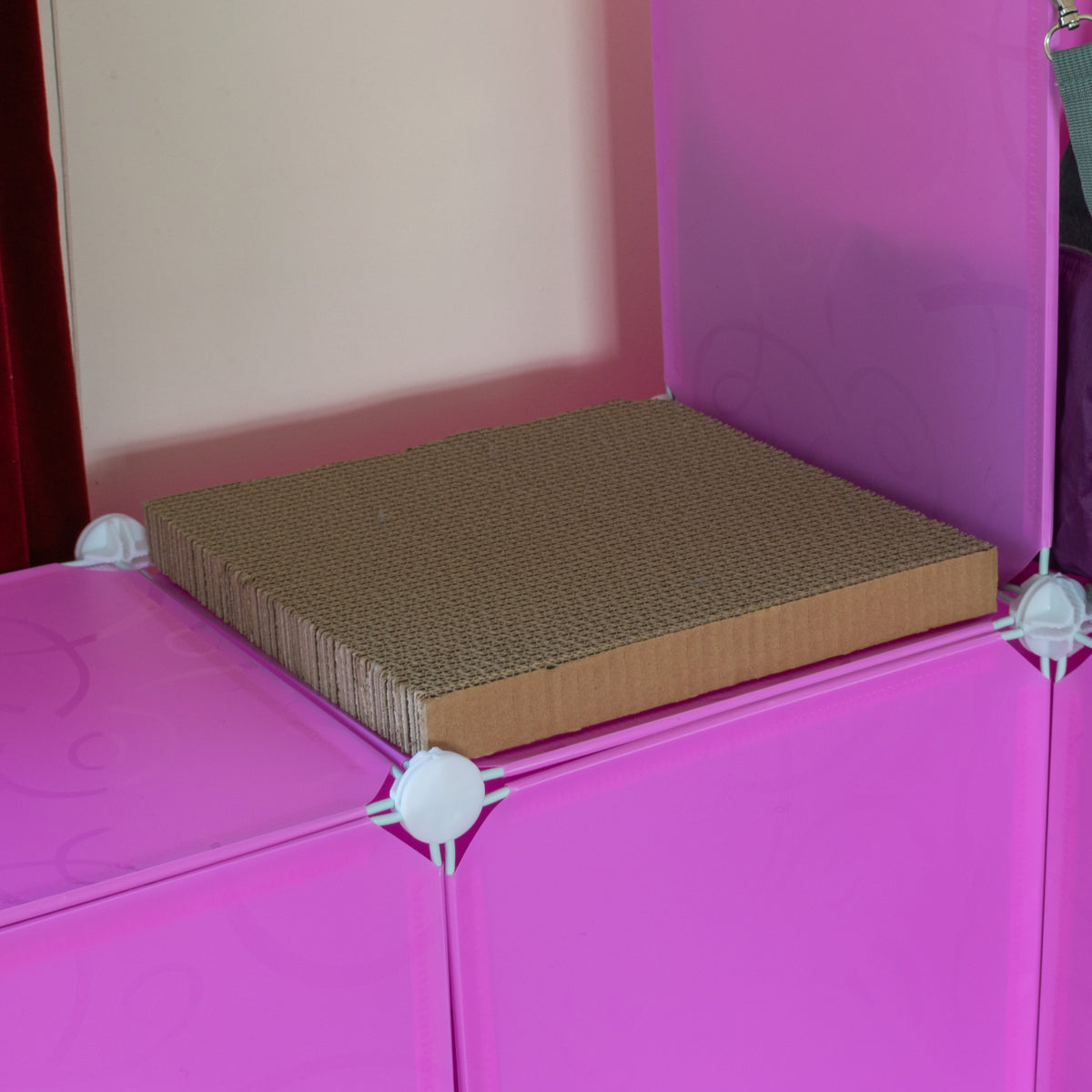 Kitty Cubby Maxi Cat Play Tower with Scratcher & Hammock