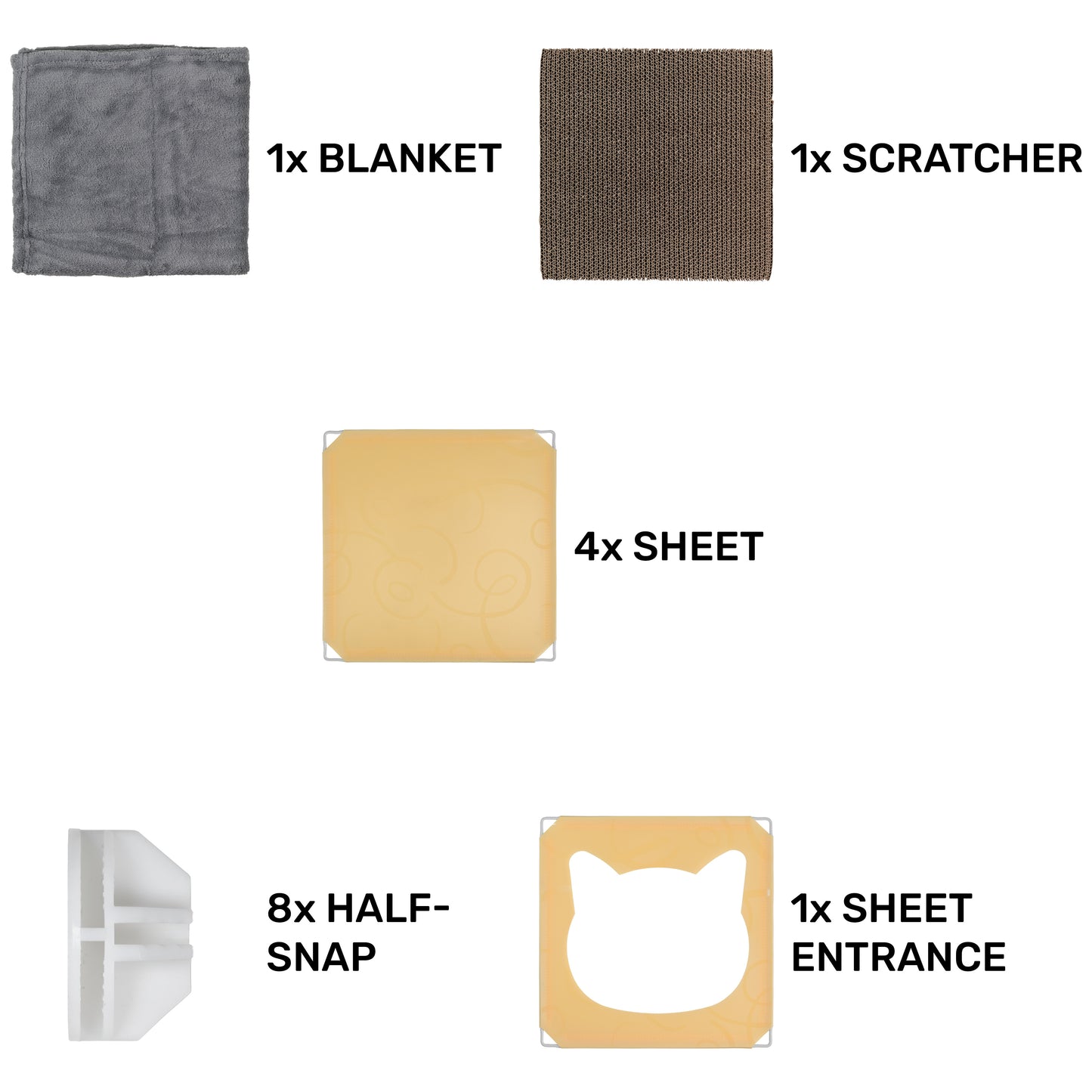 Kitty Cubby Cat Cube (Mini Cream)
