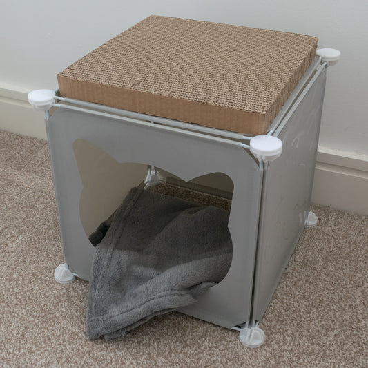 Kitty Cubby Cat Cube (Mini Grey)