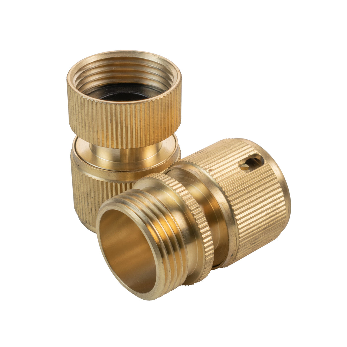 ¾″ BSP Threaded Female Quick-Connector Pair – Brass