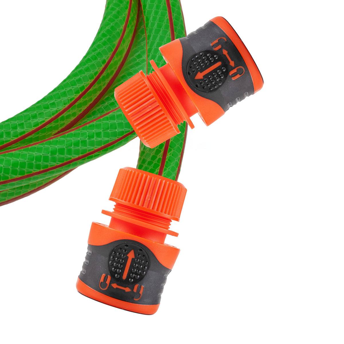 Green ½″ Garden Hose Kit with 2 Orange Lock Connectors