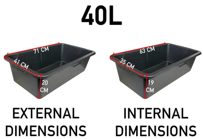 Rectangular Mixing Tub 40L