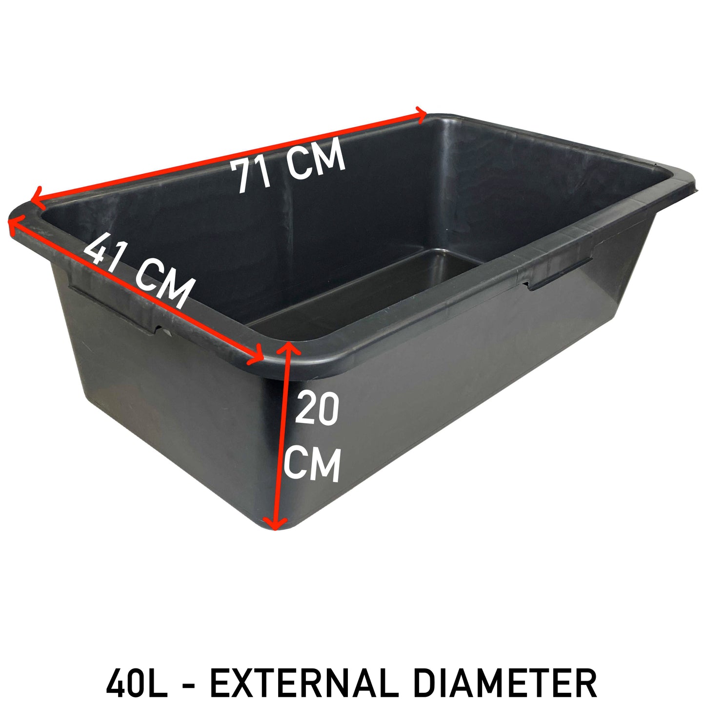 Dog Bath with Drain Valve 40L