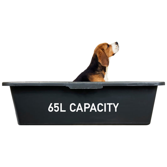 Dog Bath with Drain Valve 65L