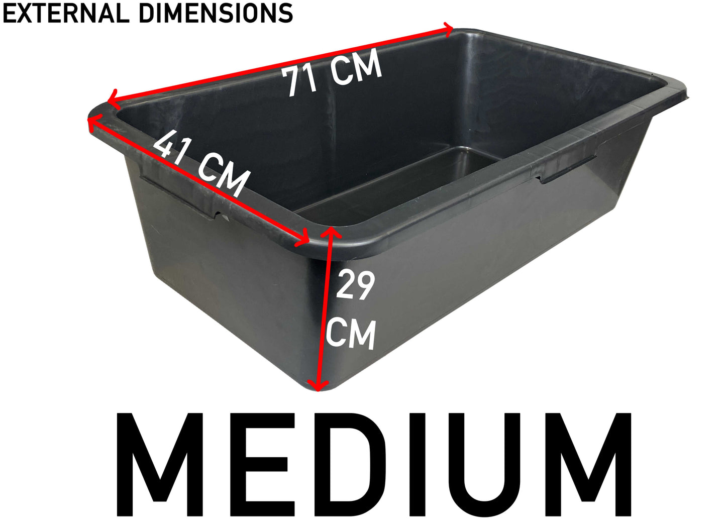 Dog Bath with Drain Valve 65L