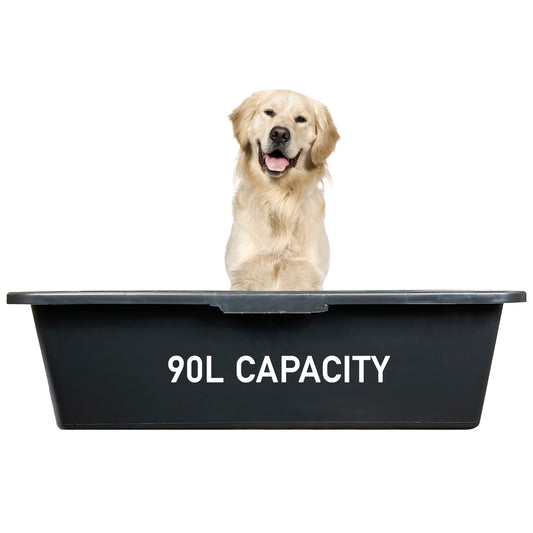 Dog Bath with Drain Valve 90L