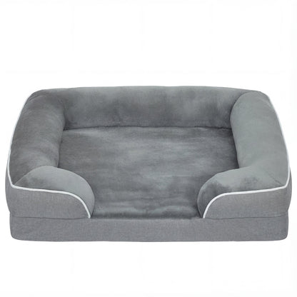 PawHut Washable Pet Sofa Bed for Cats and Dogs, Grey
