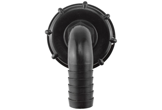 IBC S60X6 Cap – 16mm Barb Elbow; supplied fittings shown.