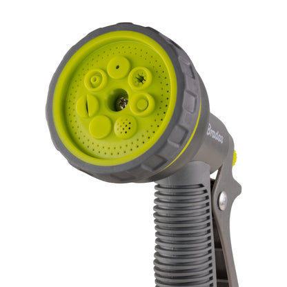Bradas Lime 7-Pattern Hose Spray Gun with Trigger Lock