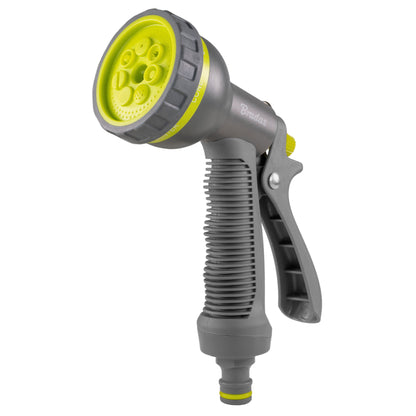 Bradas Lime 7-Pattern Hose Spray Gun with Trigger Lock