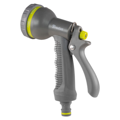 Bradas Lime 7-Pattern Hose Spray Gun with Trigger Lock
