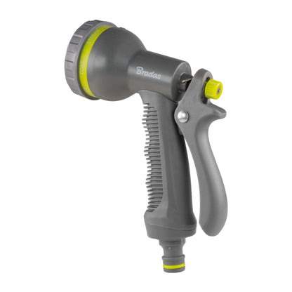 Bradas Lime 7-Pattern Hose Spray Gun with Trigger Lock