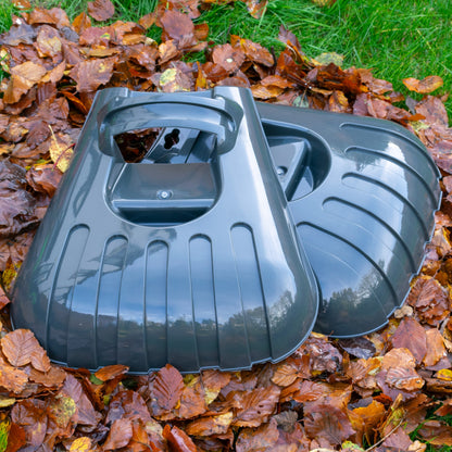 Leaf Grab Large Garden Cleaning Scoops (Dark Grey)