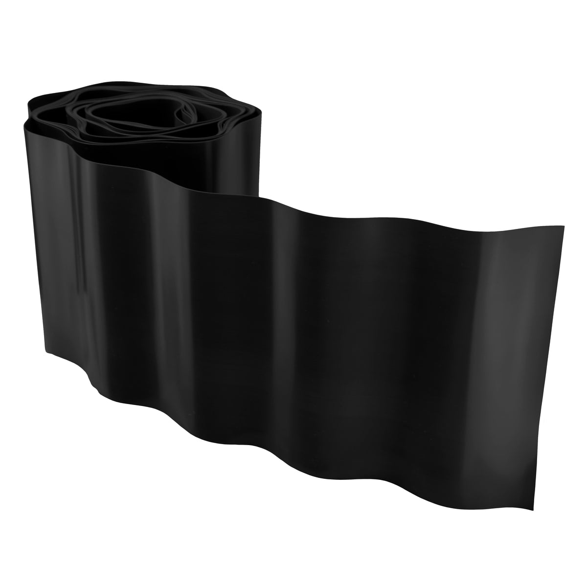 Bradas Wavy Lawn Edging – 9m x 10cm, Black