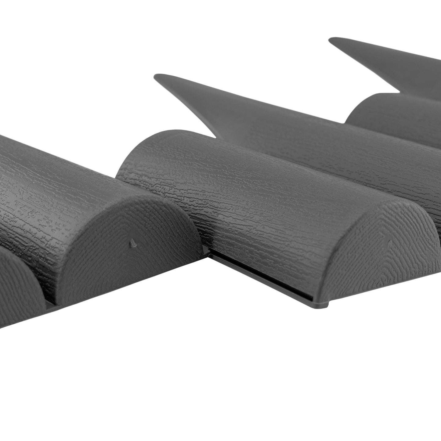 Lawn Edging, 2.5 Metres Box Plastic Palisade Wood Effect (Gray)