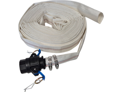 White Lined Layflat Hose Kit – Camlock Type D + E