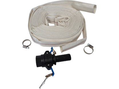 White Lined Layflat Hose Kit – Camlock Type D + E