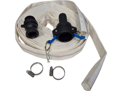 White Lined Layflat Hose Kit – Camlock Type C + F