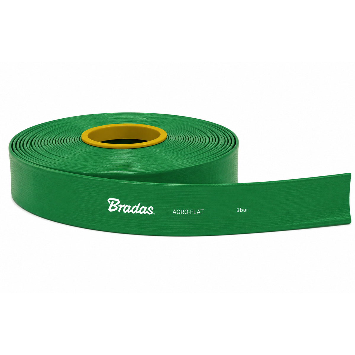 Green PVC Layflat Discharge Hose – 1¼″, 100m, Pack Options