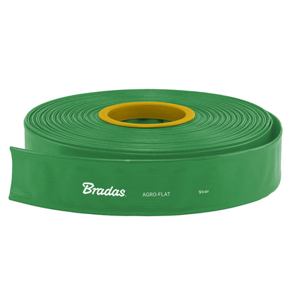 Green PVC Layflat Discharge Hose – 1½″, 100m, Pack Options