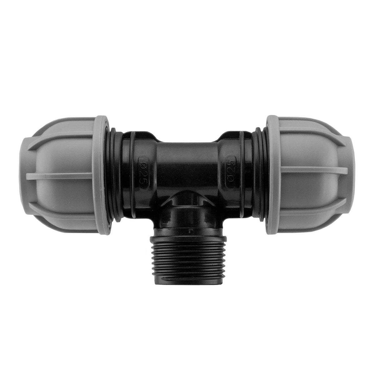 20mm MDPE Wall Kit – Lever Valve & 25mm MDPE Tee