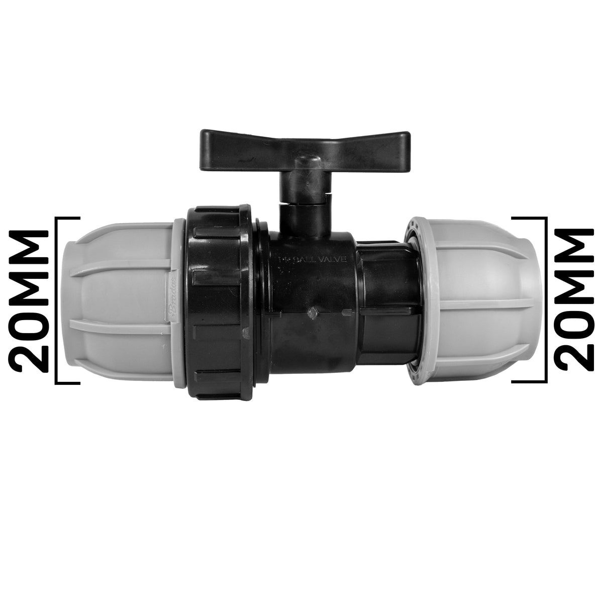 20mm MDPE Wall Kit – 25mm Claw Hose Tail & Separate Valve