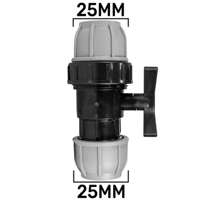 25mm MDPE Wall Kit – ¾″ Camlock B+E & Separate Valve
