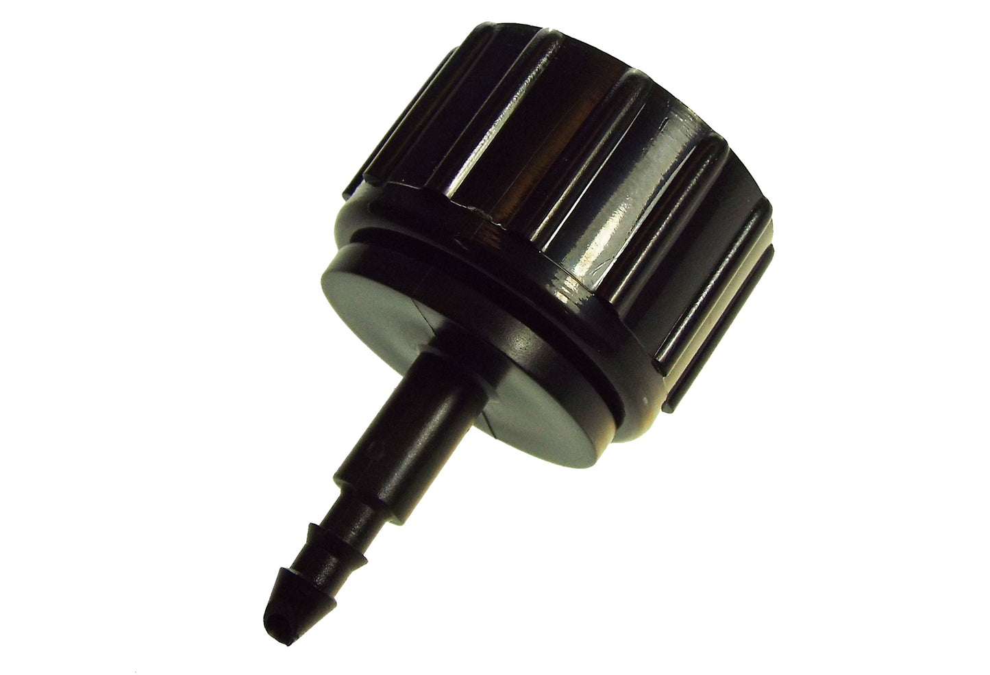 4-Way Valved Splitter Lime with Two Quick Connect, 4mm Barb and 16mm Barb Outlet