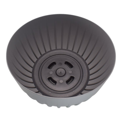 Mira Bowl Plant Pot with Insert and Drainage Hole, Grey