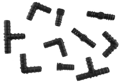 ½″ Irrigation Connector Set – 10 Elbows, Joiners & End Fittings
