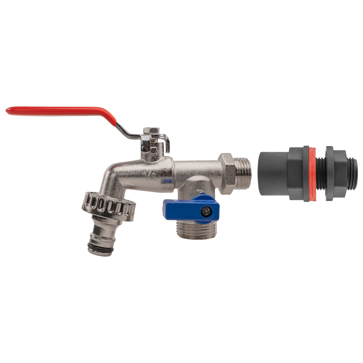½″ Water Butt Kit – Double-Outlet Tap & Cutter
