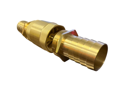 Brass Spring Check Valve Kit – Two Hose Tails, 13–50mm