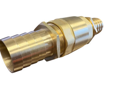 Brass Spring Check Valve Kit – Two Hose Tails, 13–50mm
