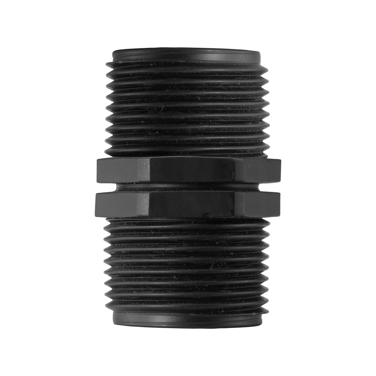 1½″ BSP Male Threaded Nipple – Black Plastic