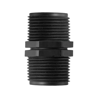 1½″ BSP Male Threaded Nipple – Black Plastic