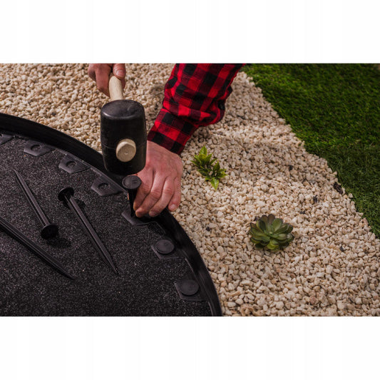 Black Lawn Border Set Spare Ground Pegs – Pack of 10; product design shown.