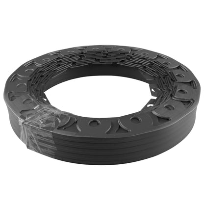 Lawn Border Set, 10 Metres Easy Border 60mm with Pegs (Black)
