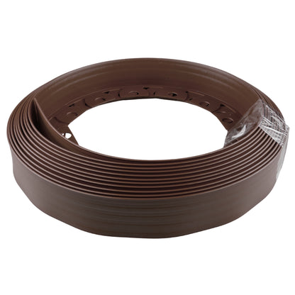 Lawn Border Set, 10 Metres Easy Border 60mm with Pegs (Brown)