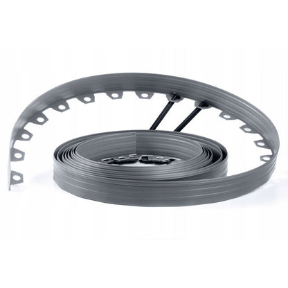 Lawn Border Set, 10 Metres Easy Border 60mm with Pegs (Grey)