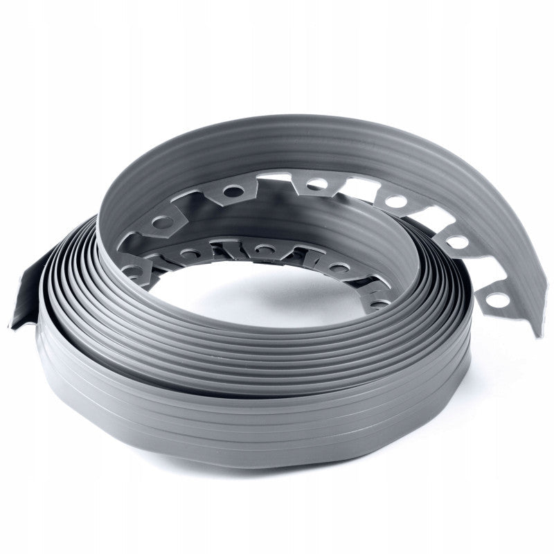 Lawn Border Set, 10 Metres Easy Border 60mm with Pegs (Grey)