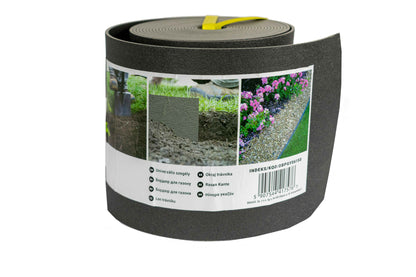 Bradas Heavy-Duty Lawn Edging – 6m × 15cm, Grey