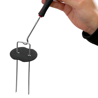 Metal Hold Down Pegs with Wooden Mallet Set