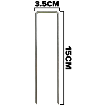 150mm Weed-Membrane Peg & Plate Kit – Mallet and Red Puller