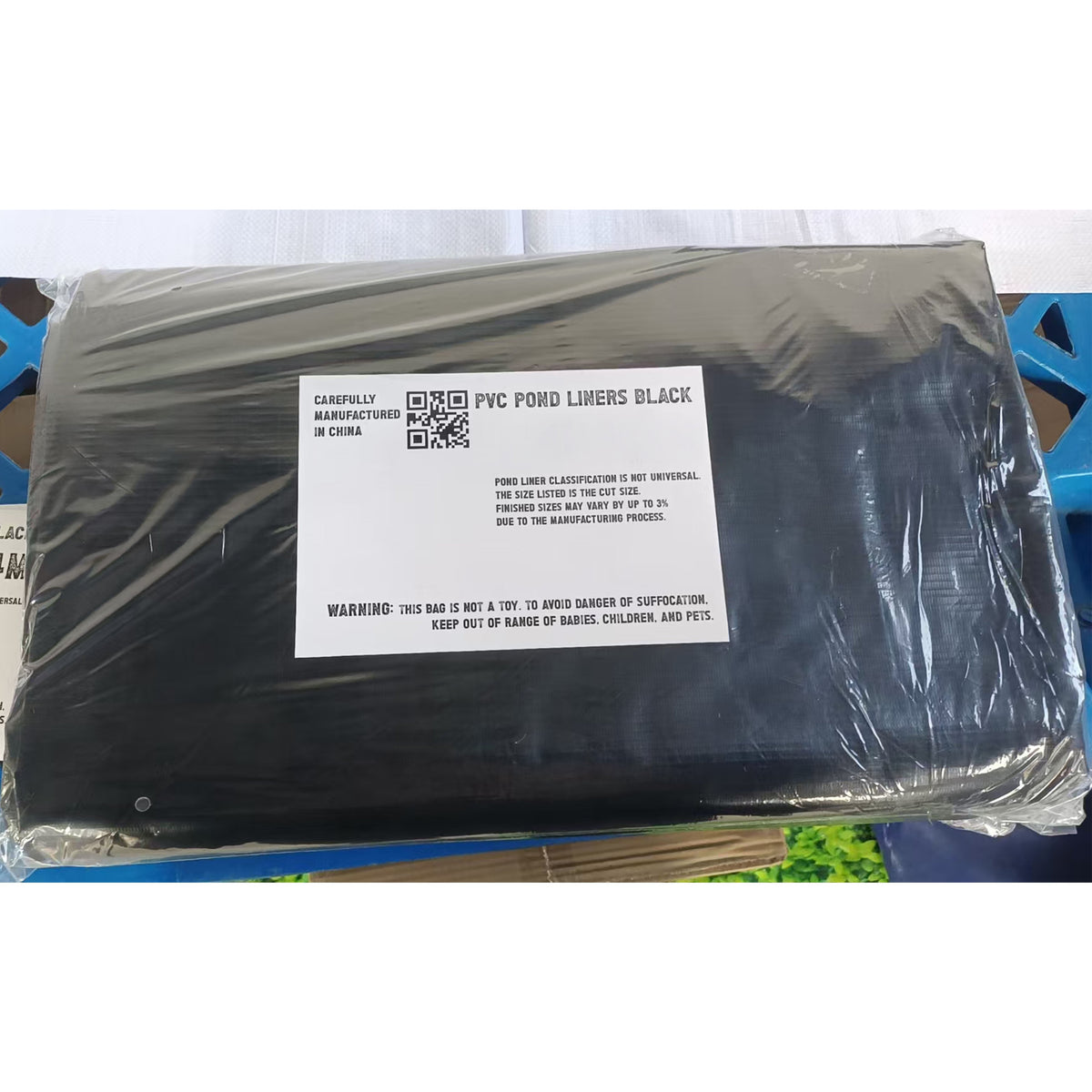 Black PVC Pond Liner – 2.5 × 2.5m, 450g/m²