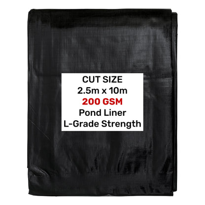 200gsm Pond Liner 2.5m x 10m