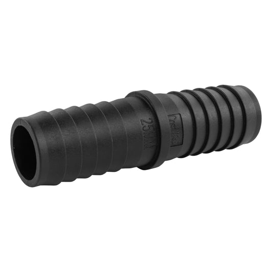 25mm Barbed Straight Pond Hose Joiner; supplied fittings shown.