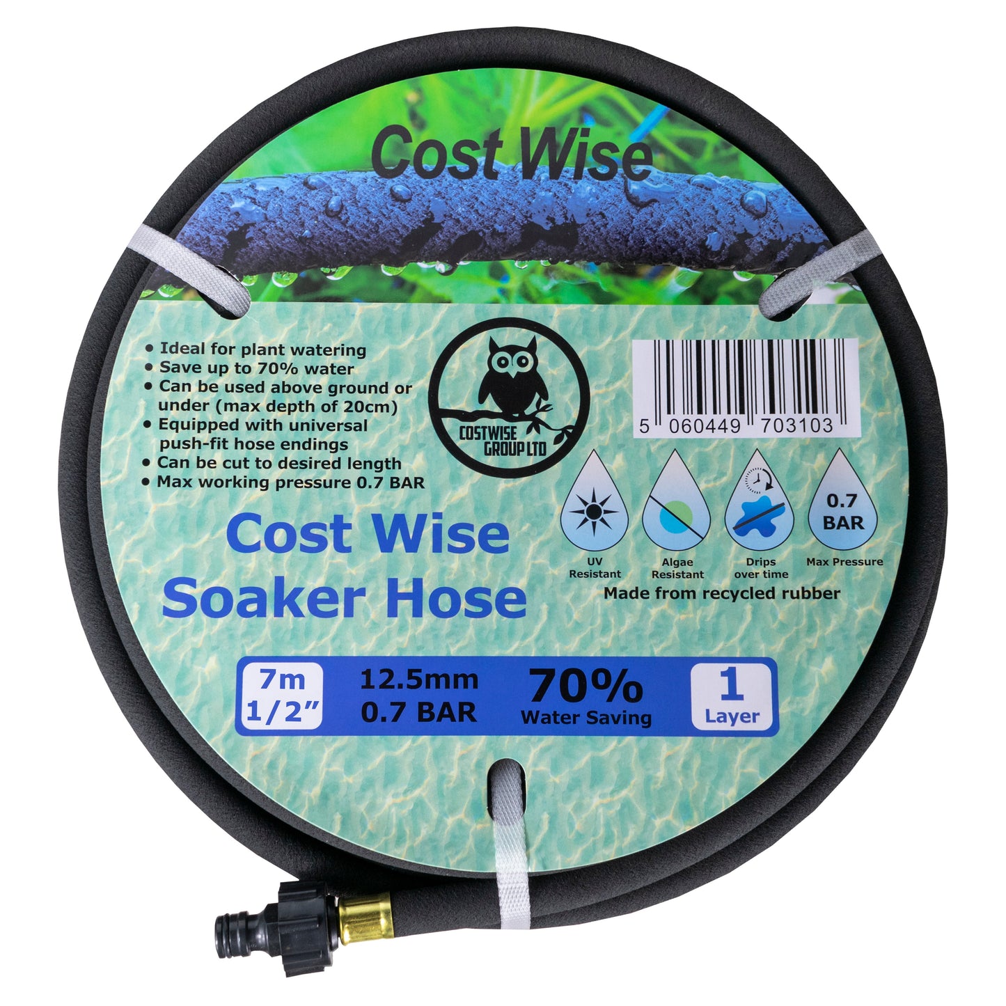 Porous Pipe Soaker Hose (7.5m - 200m)