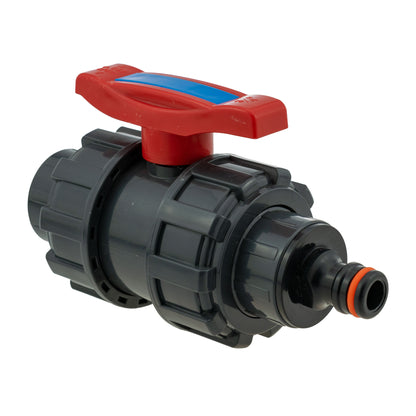 ¾″ BSP Female Double-Union PVC Valve & Quick Connector Kit