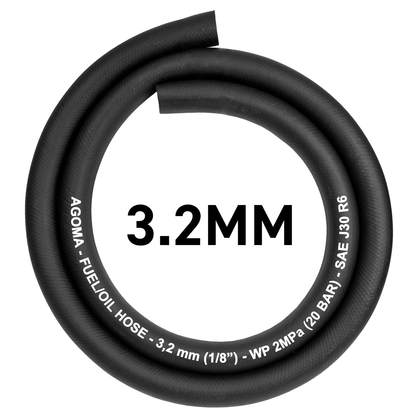 3.2mm Rubber Reinforced J30 R6 Fuel Hose